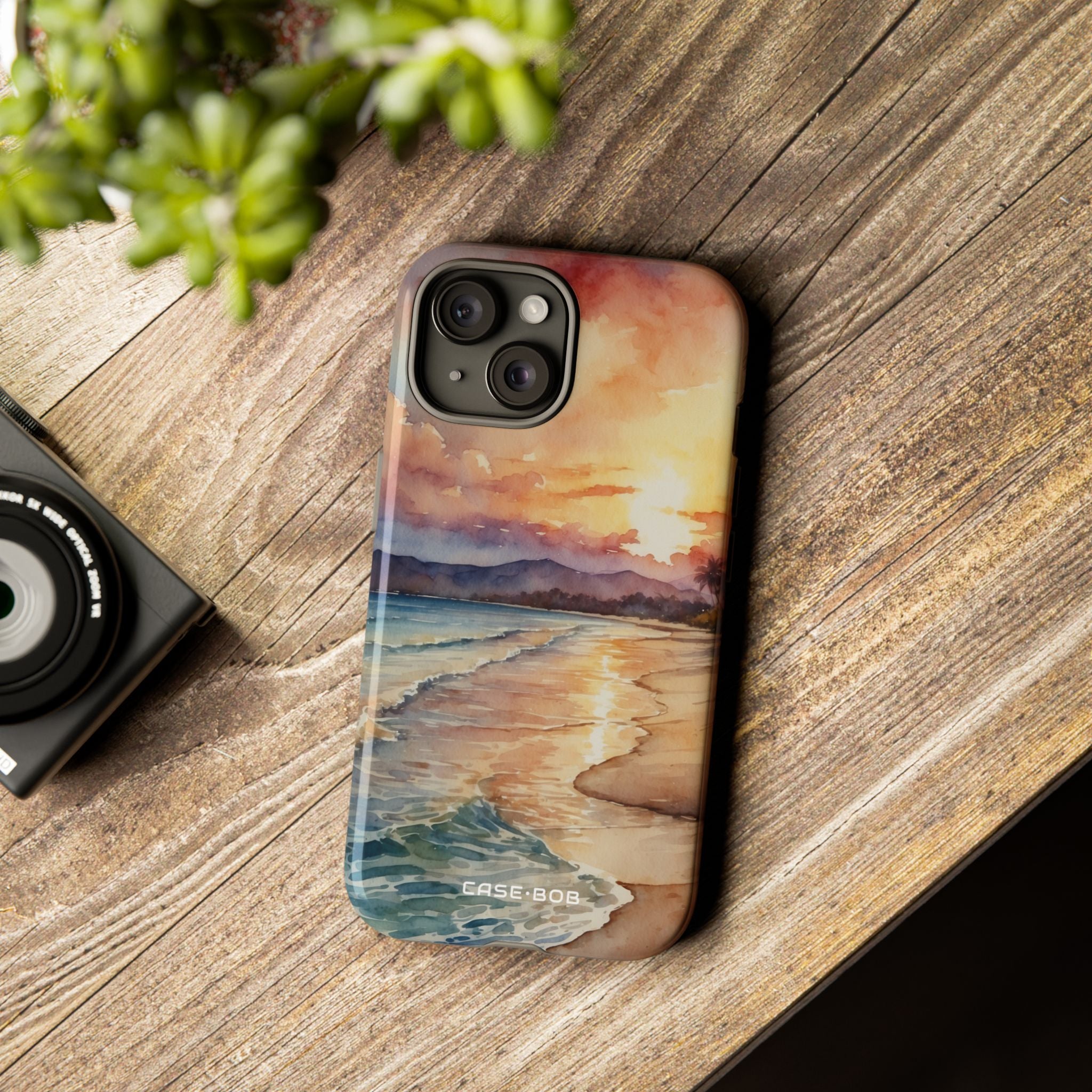 Sunset Reflection iPhone 15 Case - Tough