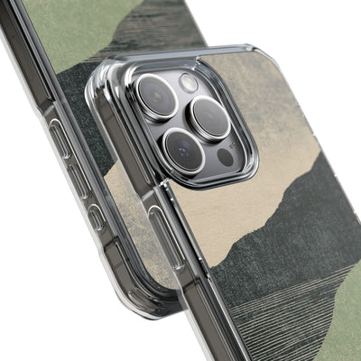 Green Impact MagSafe Phone Case for iPhone - Moss Ridge Grain