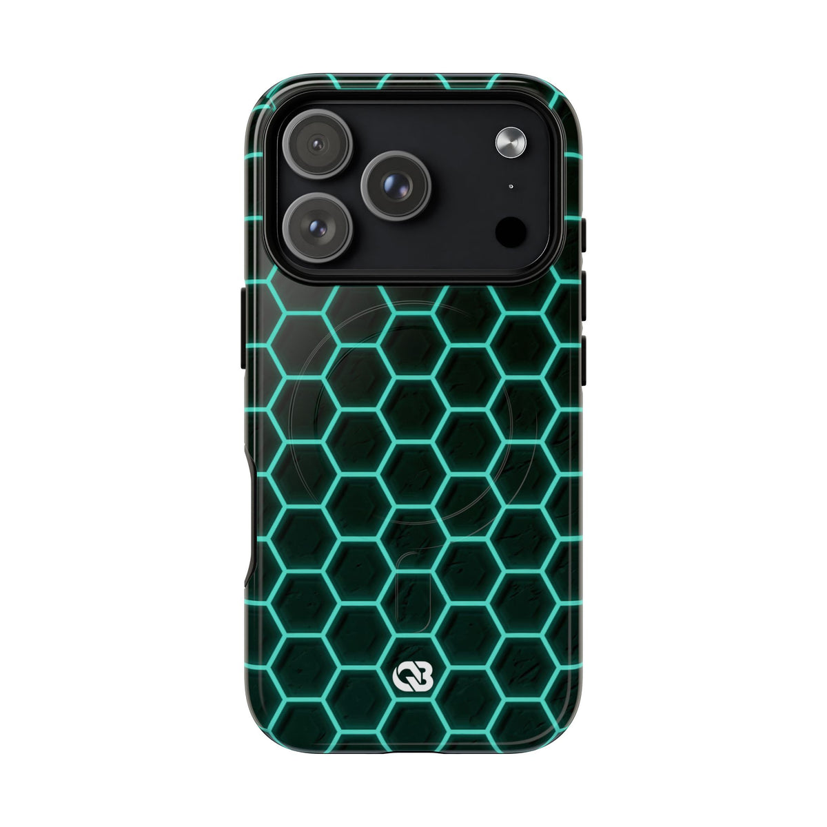 Neon Hex Spectrum · Tough 2.0 Magnetic Phone Case for iPhone · Teal