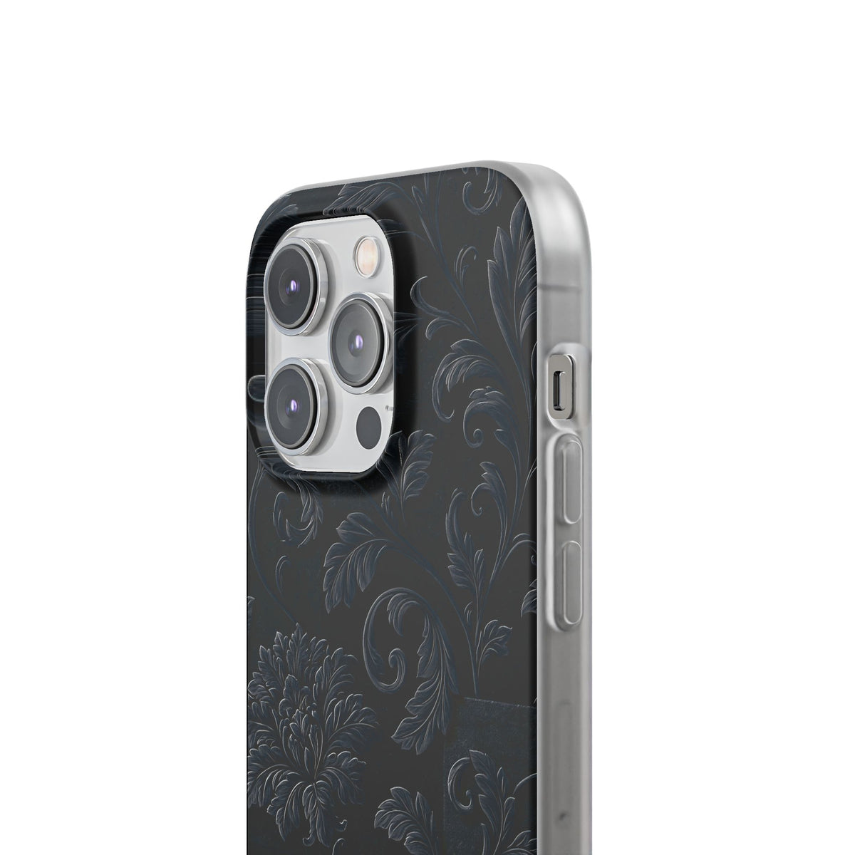 Obsidian Damask · Lite Phone Case for iPhone ·  Black