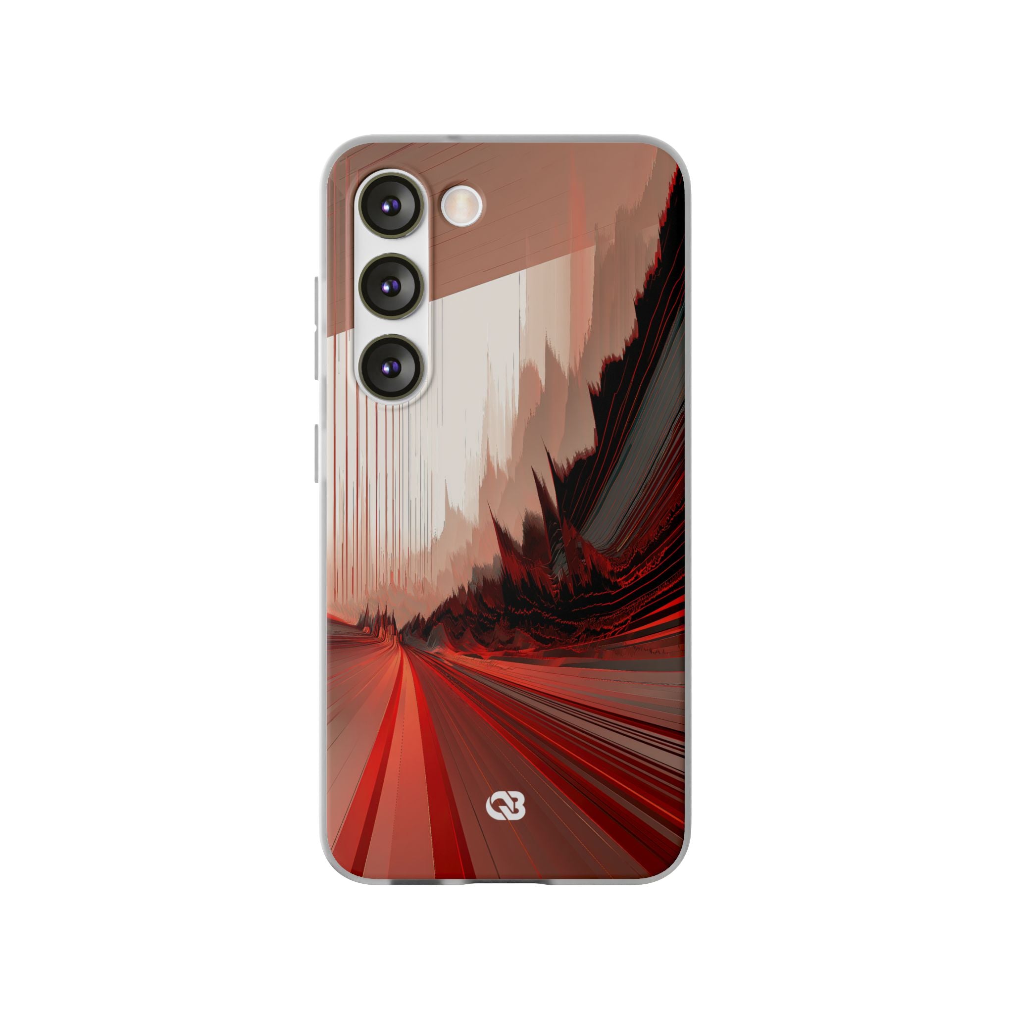 Red Lite Phone Case for Samsung - Crimson Pulse Horizon