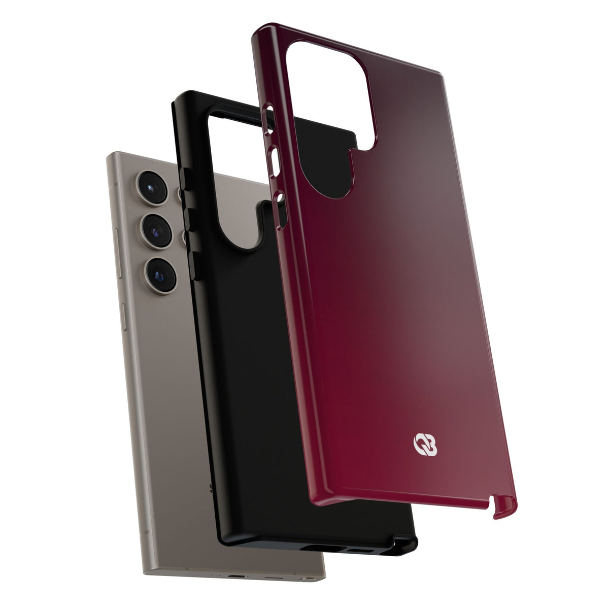 Red Tough Phone Case for Samsung - Deep Sangria Gradient