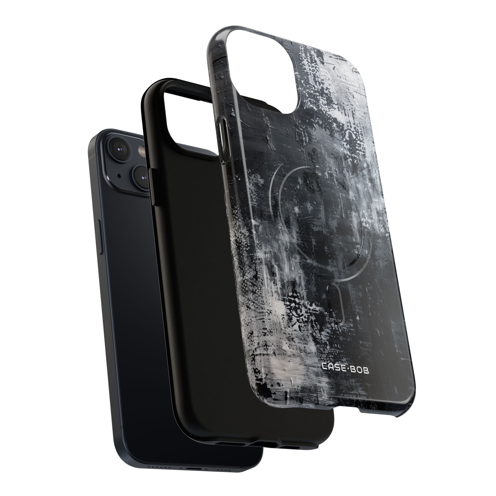 Texturiertes Blackscape iPhone 14 Plus Case - Tough+