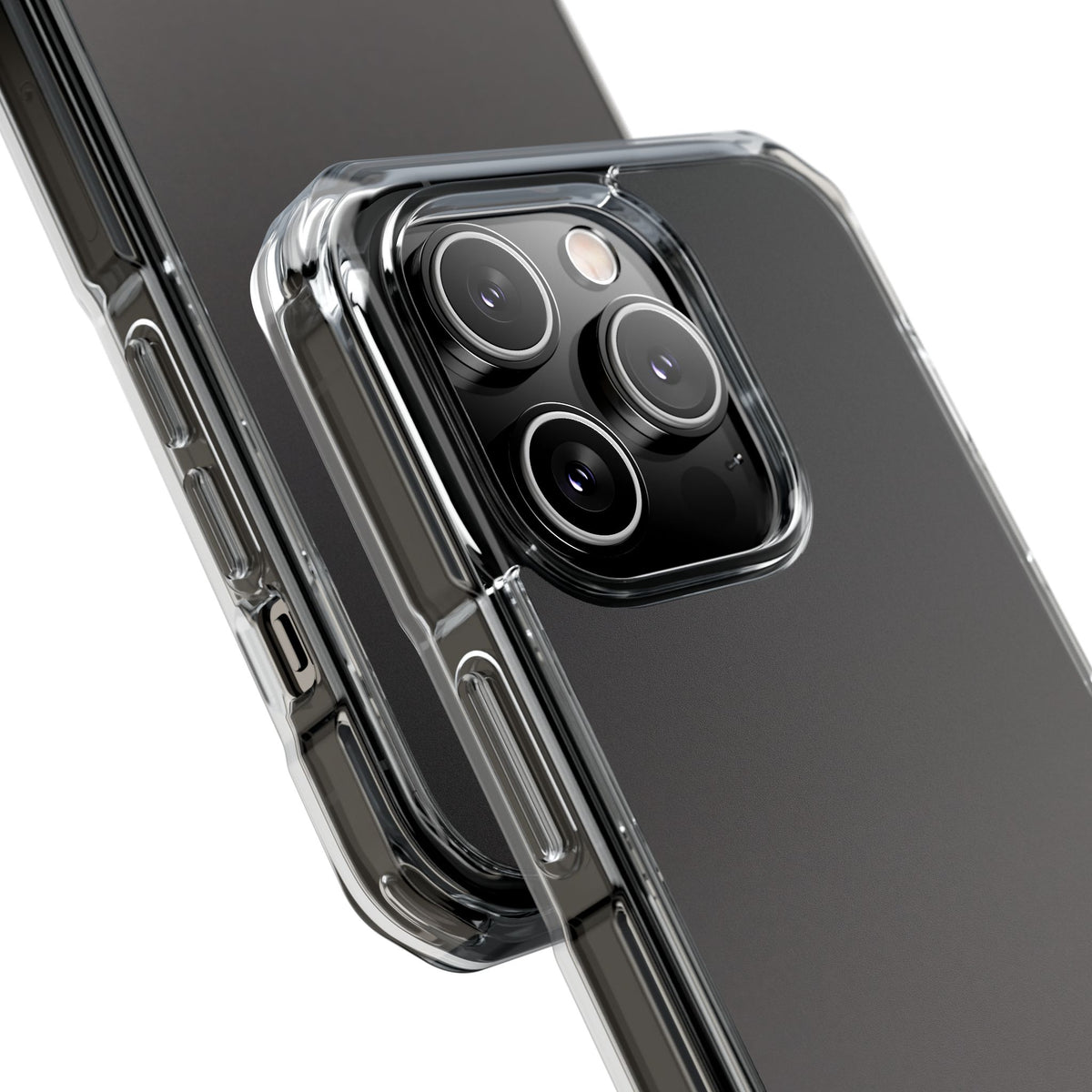 Obsidian Fade · Clear Impact Magnetic Phone Case for iPhone ·  Black