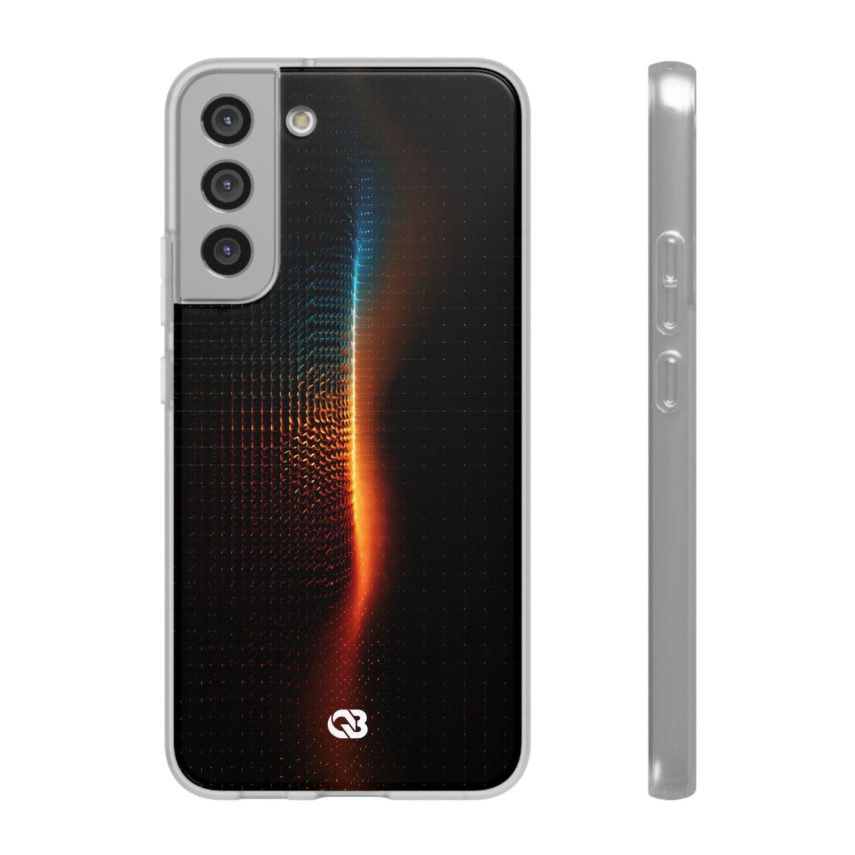 Luminous Refraction Grid · Lite Phone Case for Samsung · Black