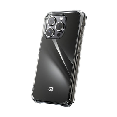 Obsidian Ridge · Clear Impact Magnetic Phone Case for iPhone ·  Black