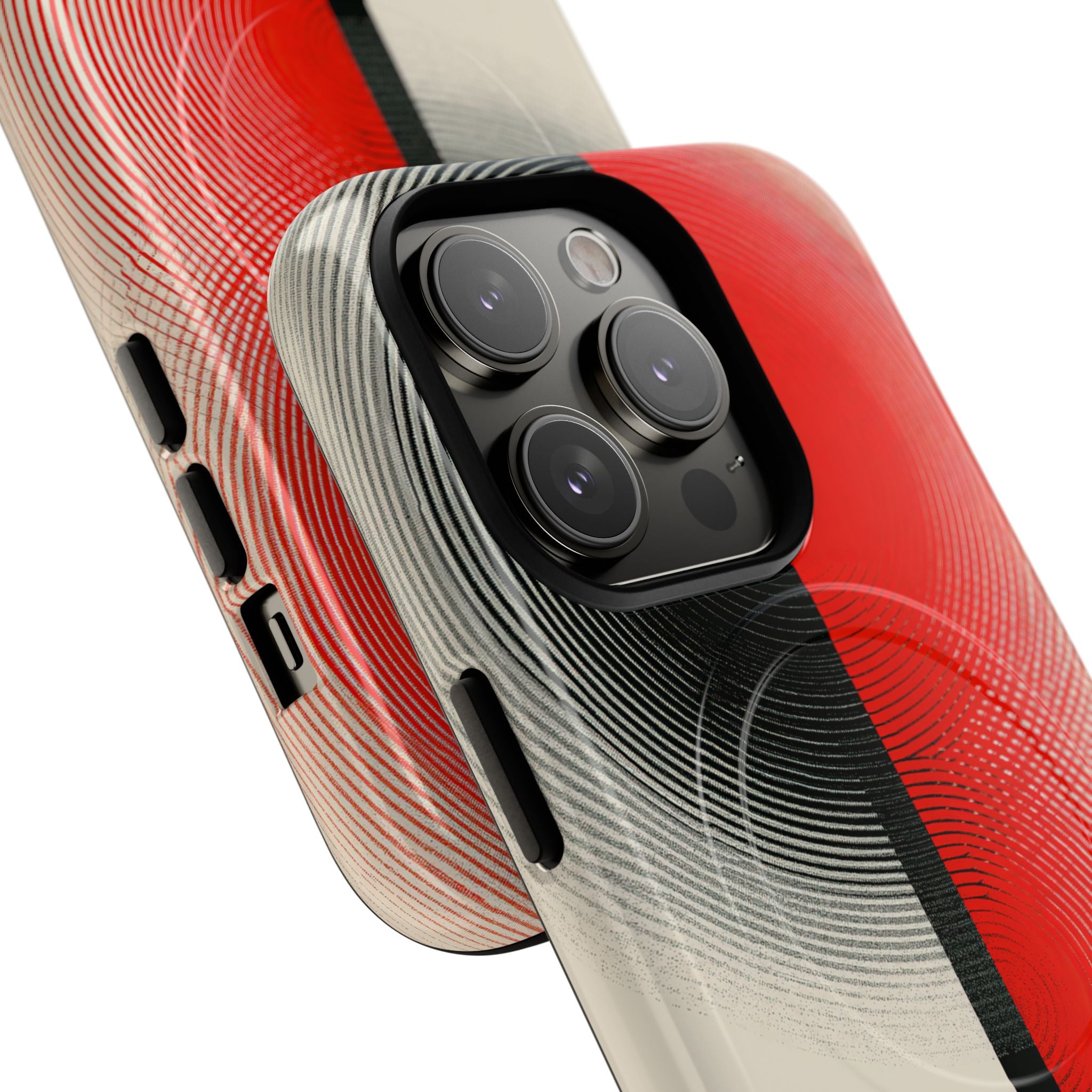 Red Tough 2.0 Magsafe Phone Case for iPhone - Split Signal Red