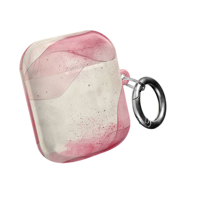 Crimson Ribbon Waves - AirPods Case