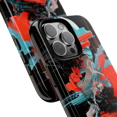 Fragmented Cyber Core · Tough Phone Case for iPhone · Black