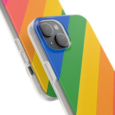 Vibrant Spectrum Slope · Soft Phone Case for iPhone
