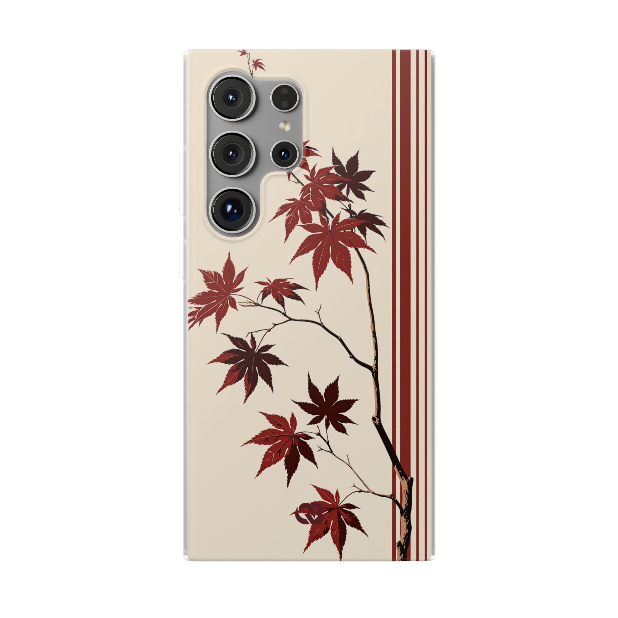 Red Lite Phone Case for Samsung - Crimson Momiji Stripe
