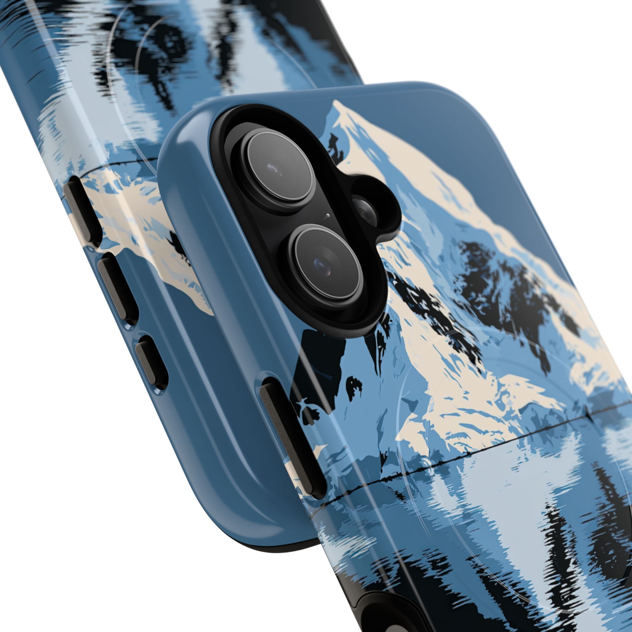 Blue Tough 2.0 Magsafe Phone Case for iPhone - Arctic Summit Mirror