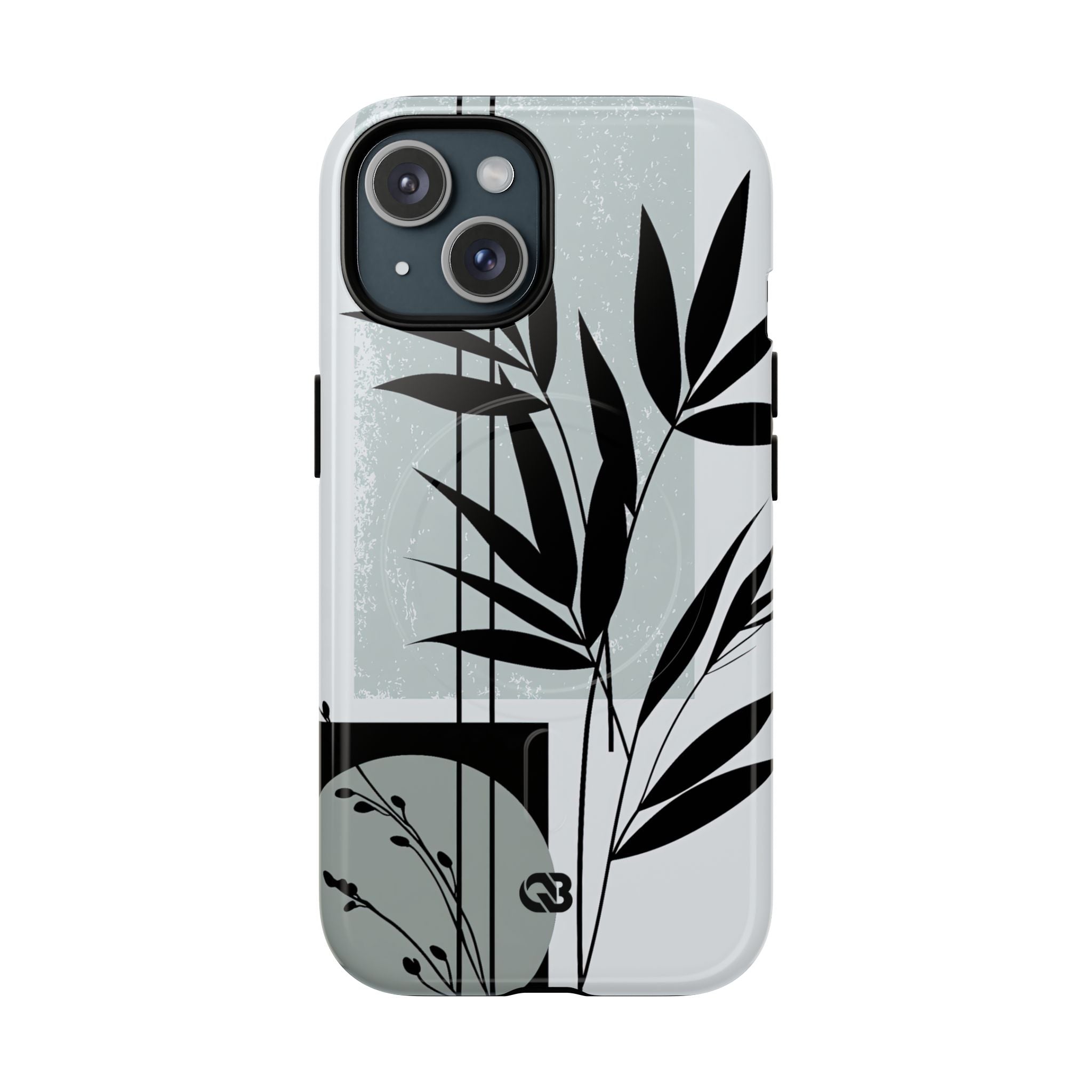 Grey Tough 2.0 Magsafe Phone Case for iPhone - Sage Bamboo Noir