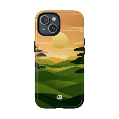 Verdant Horizon Sun · Tough+ Phone Case for iPhone · Magsafe