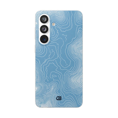 Blue Lite Phone Case for Samsung - Glacial Ridge Topo