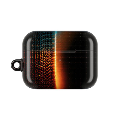 Luminous Refraction Grid · Hard Case for AirPods & AirPods Pro · Black