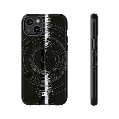 Black Tough Phone Case for iPhone - Obsidian Orbital Signal