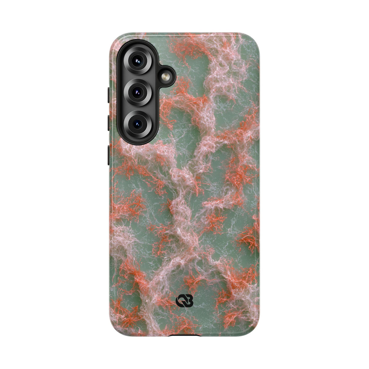 Coral Pixel Matrix · Tough Phone Case for Samsung · Green