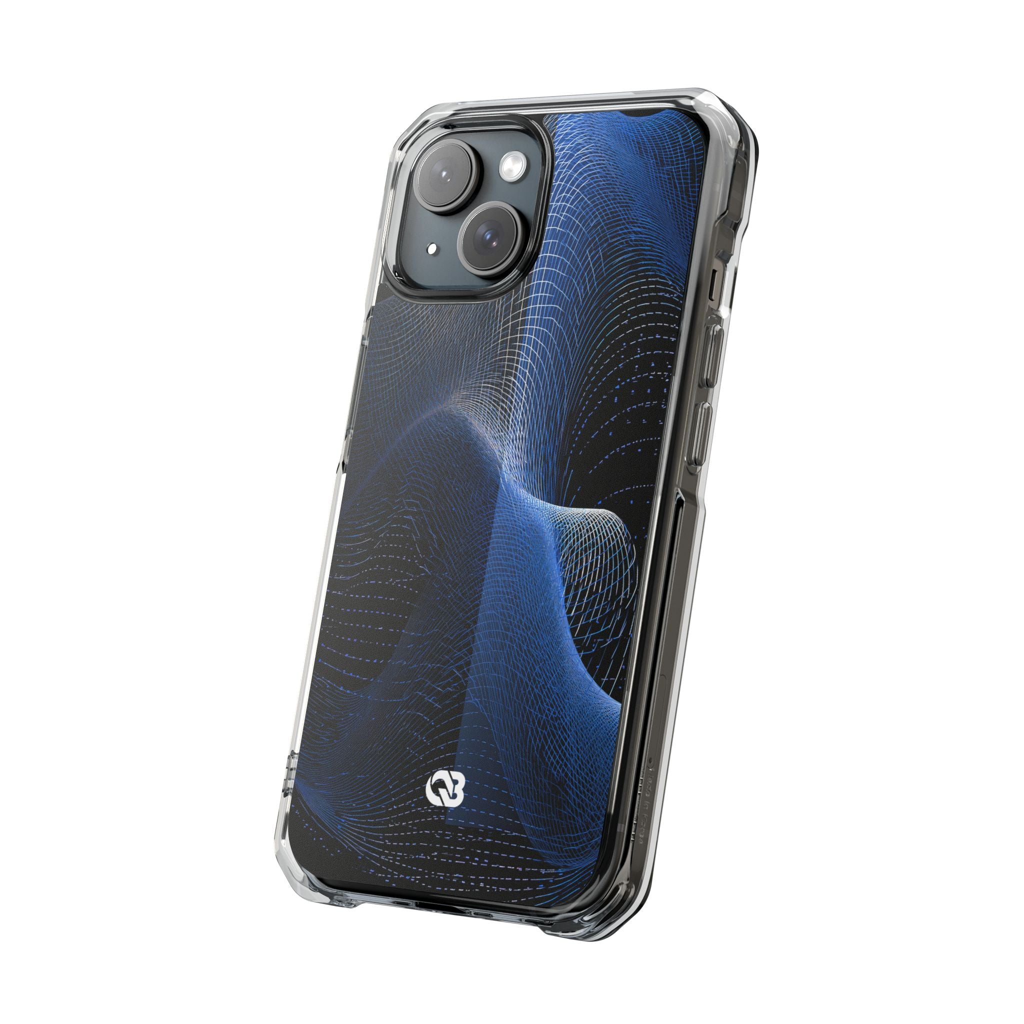 Blue Impact MagSafe Phone Case for iPhone - Electric Blue Flux