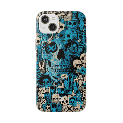 Electric Skull Graffiti · Lite Phone Case for iPhone ·  Blue