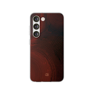 Red Lite Phone Case for Samsung - Terracotta Nerve Map