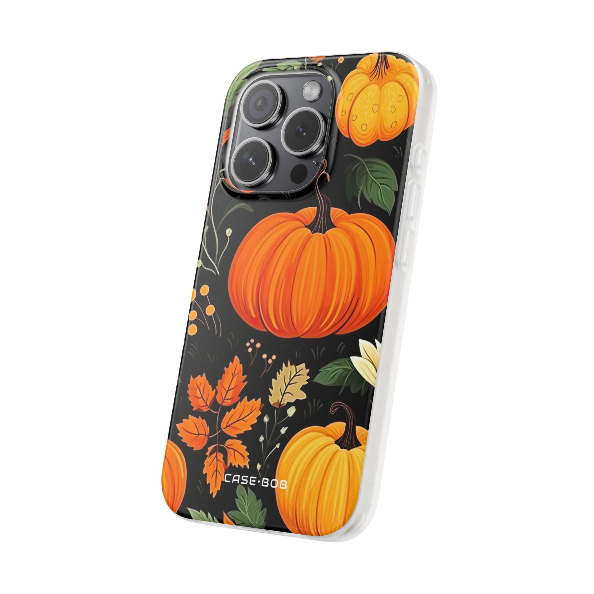Pumpkin Glow iPhone 15 Pro Case - Soft