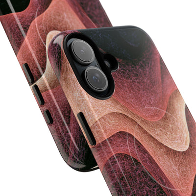 Rose Contour Waves · Tough 2.0 Magnetic Phone Case for iPhone · Pink