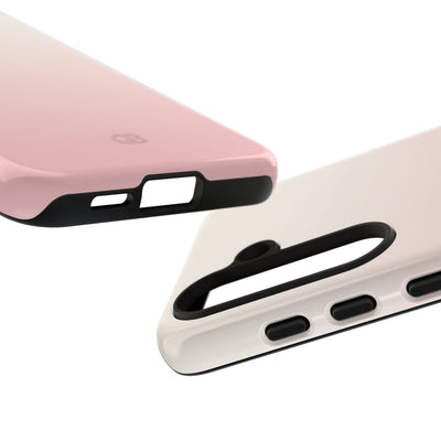 Pink Tough Phone Case for Samsung - Frosted Blush Horizon