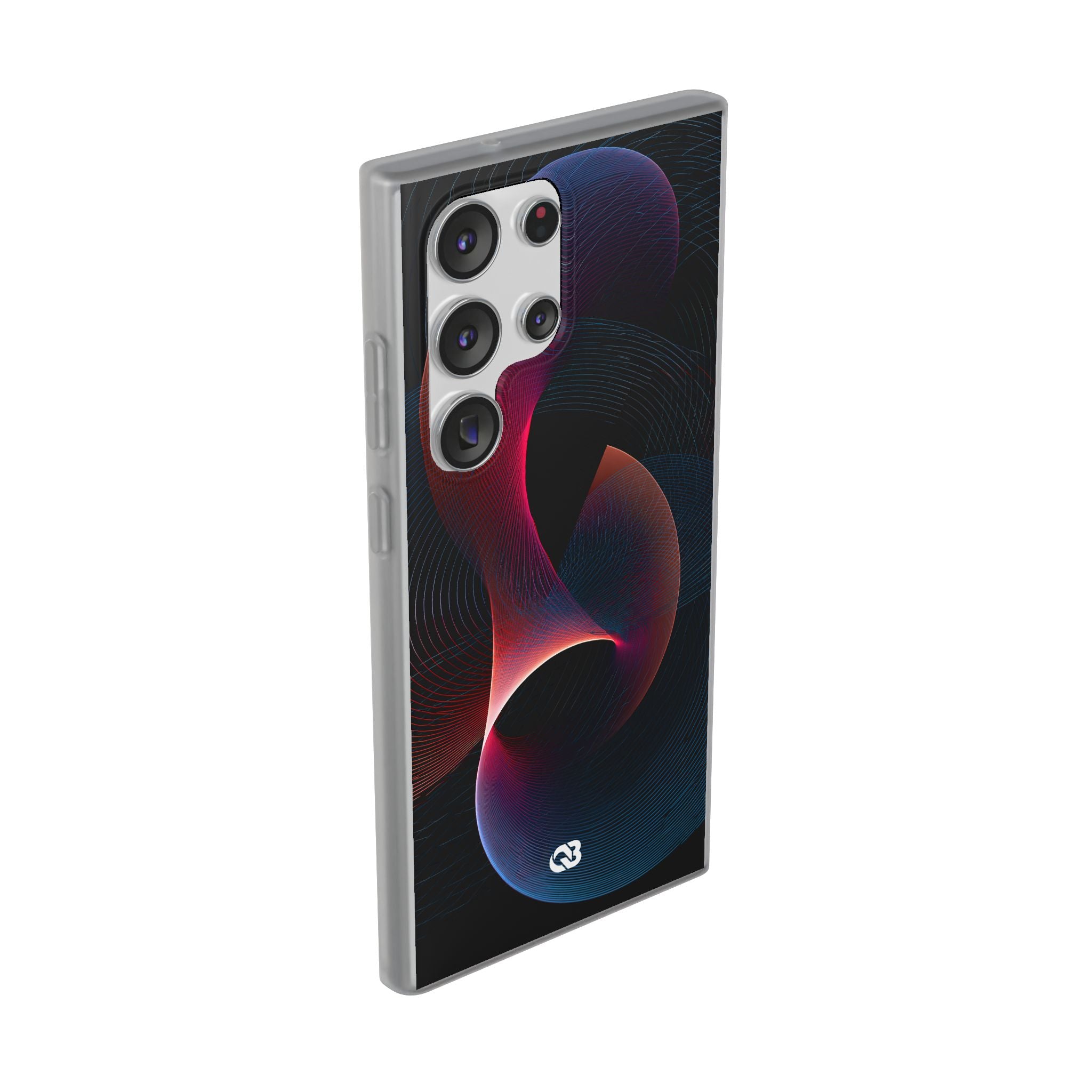 Black Lite Phone Case for Samsung - Cobalt Crimson Flux