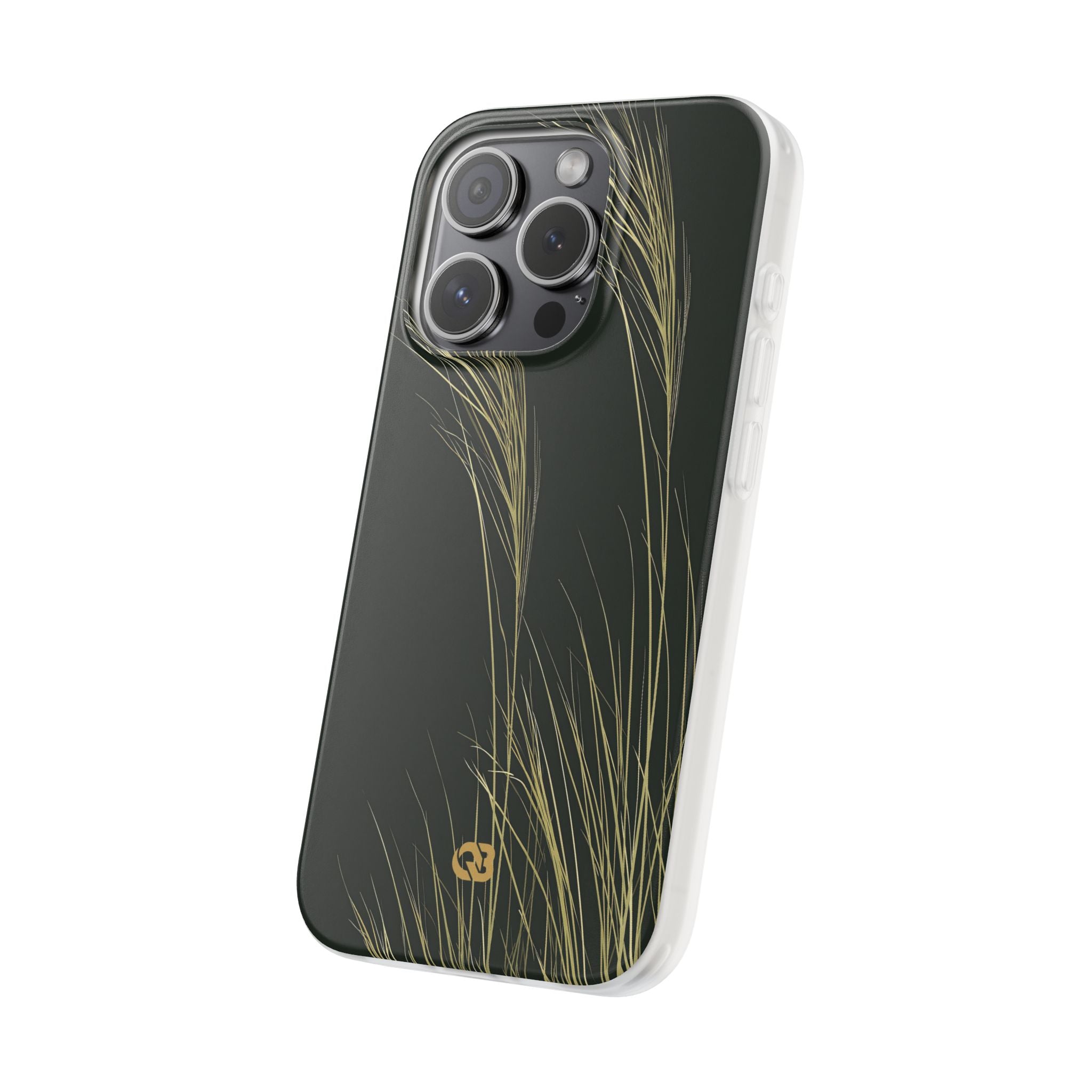 Green Lite Phone Case for iPhone - Midnight Gilded Grass