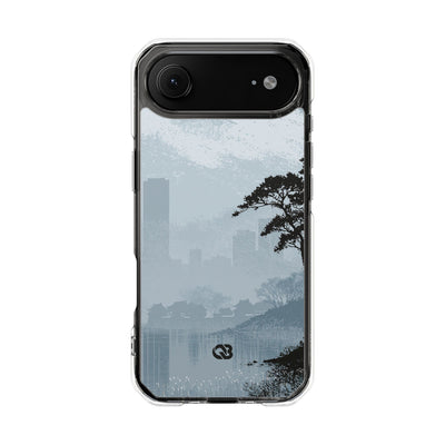 Grey Impact MagSafe Phone Case for iPhone - Steel Slate Zen