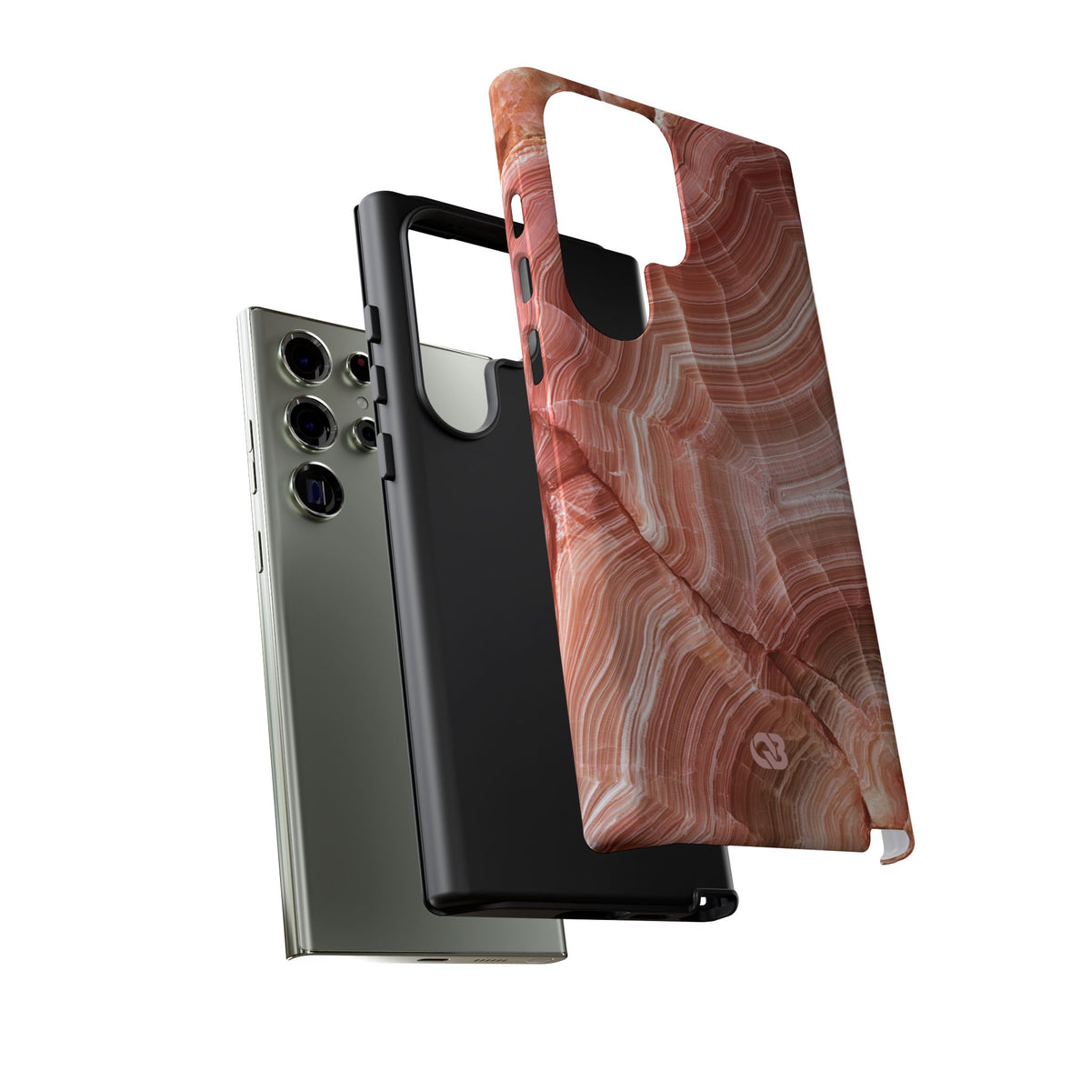 Blushing Rose Strata · Tough Phone Case for Samsung · Pink