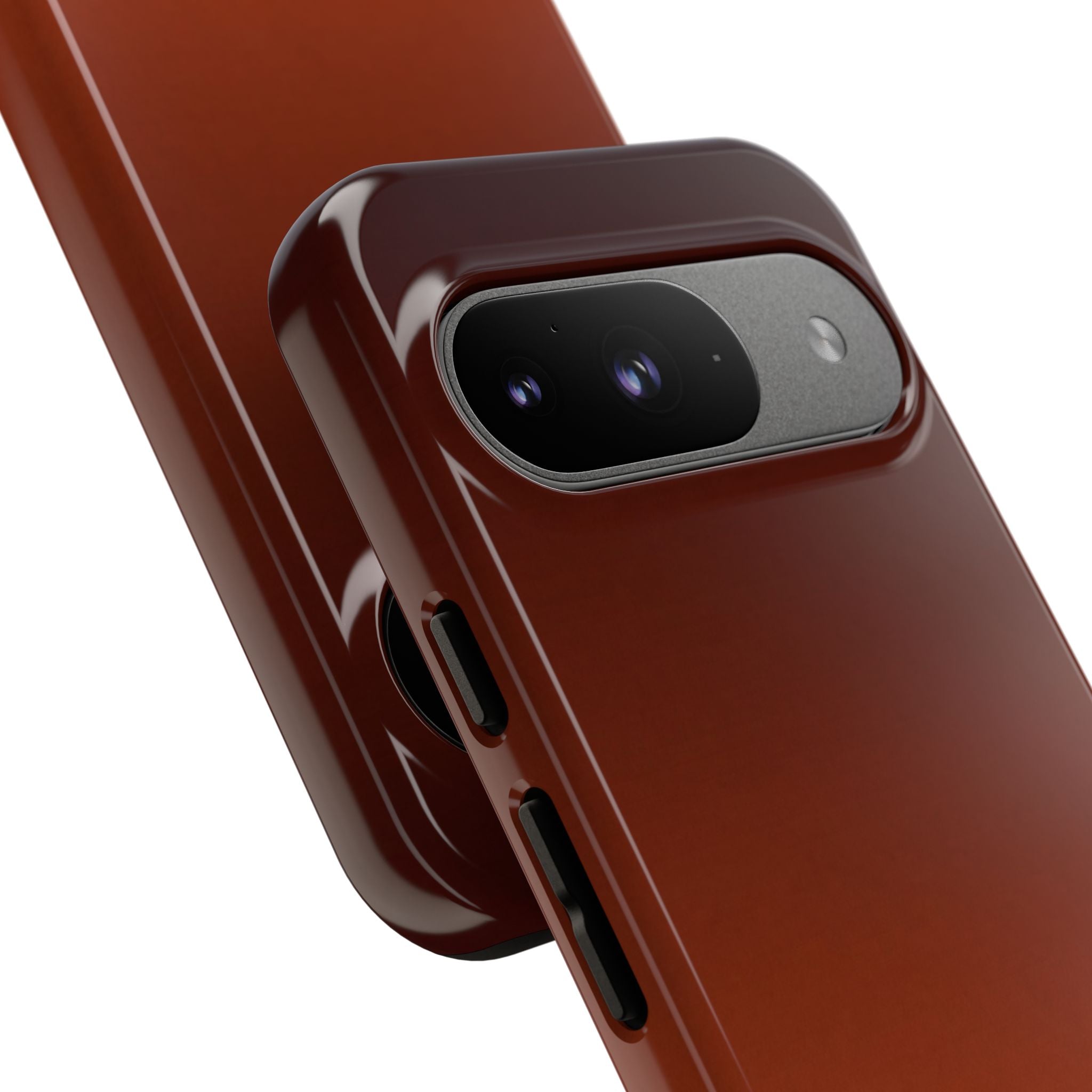 Orange Tough Phone Case for Google Pixel - Obsidian Ember Fade