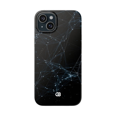 Black Lite Phone Case for iPhone - Arctic Neural Mesh