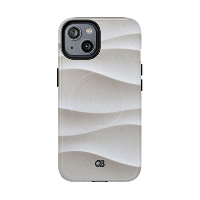 Sculpted Dune Relief · Tough 2.0 Magnetic Phone Case for iPhone · White