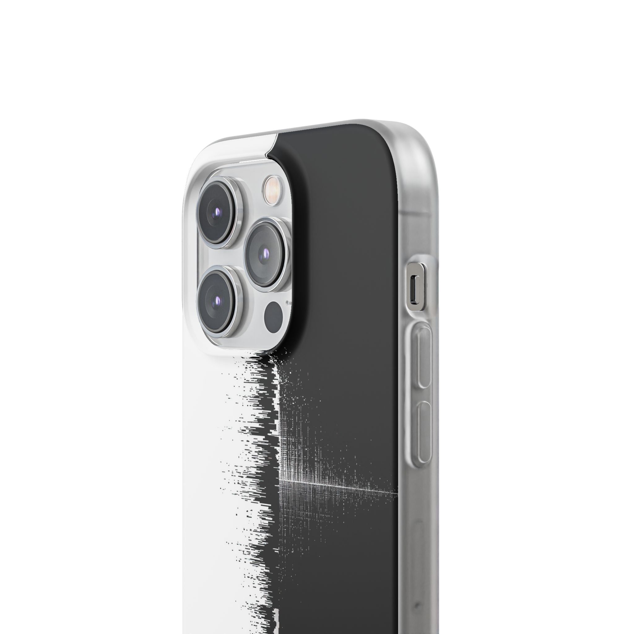 Black Lite Phone Case for iPhone - Static Signal Split