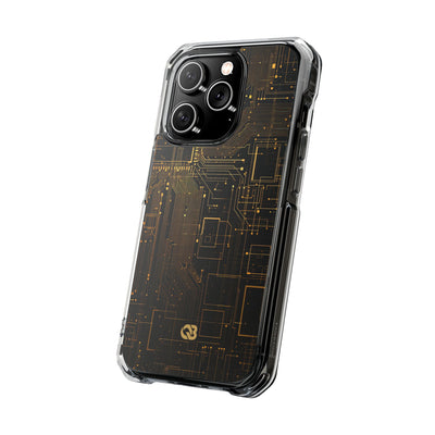 Gold Impact MagSafe Phone Case for iPhone - Amber Core Mainframe