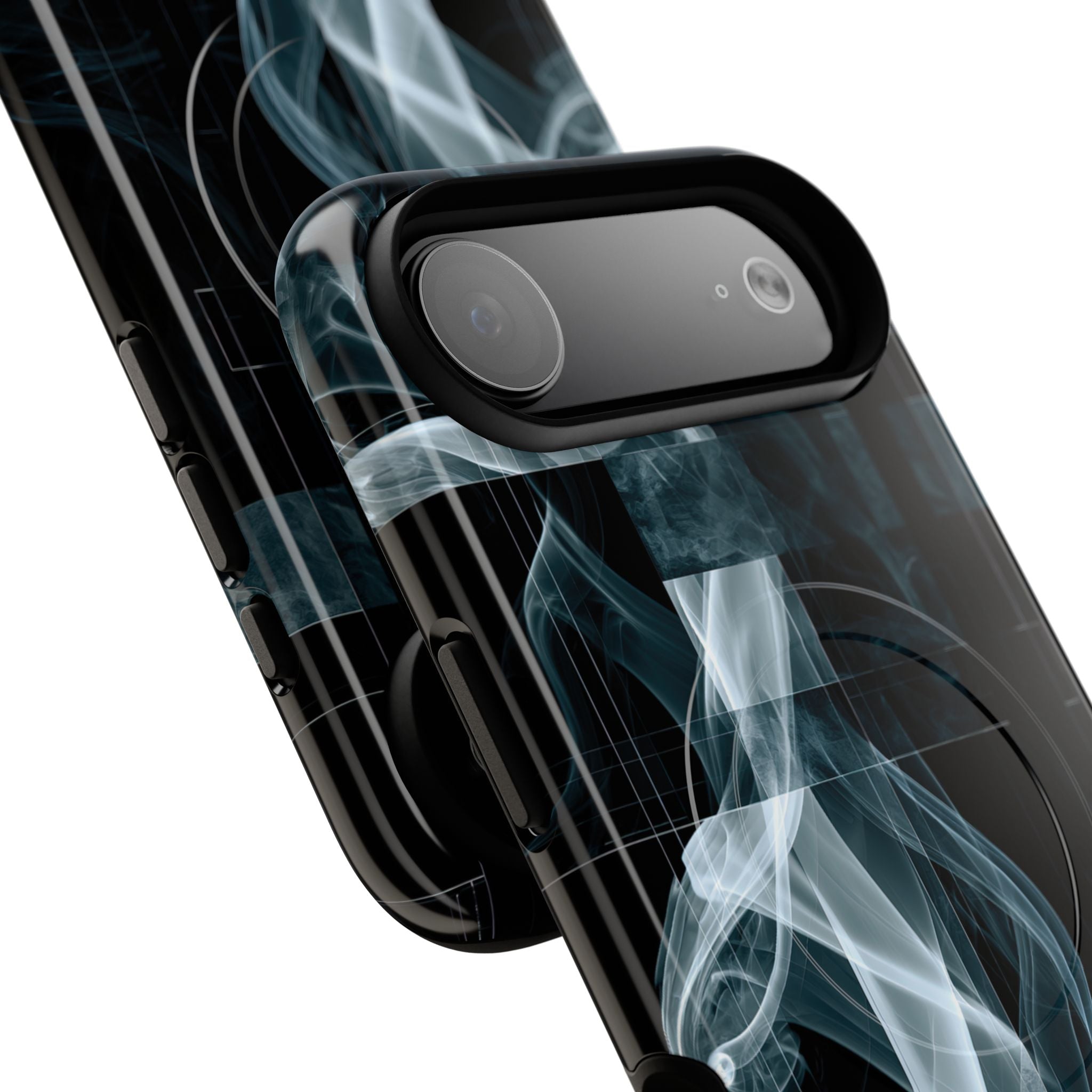 Black Tough 2.0 Magsafe Phone Case for iPhone - Arctic Vapor Grid