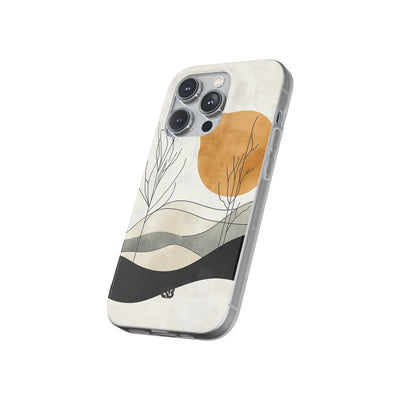 Burnt Horizon Lines · Soft Phone Case for iPhone