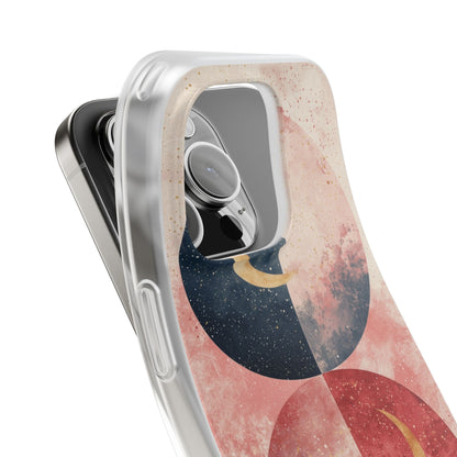 Golden Crescent Circles iPhone 16 Pro Skal - Mjuk