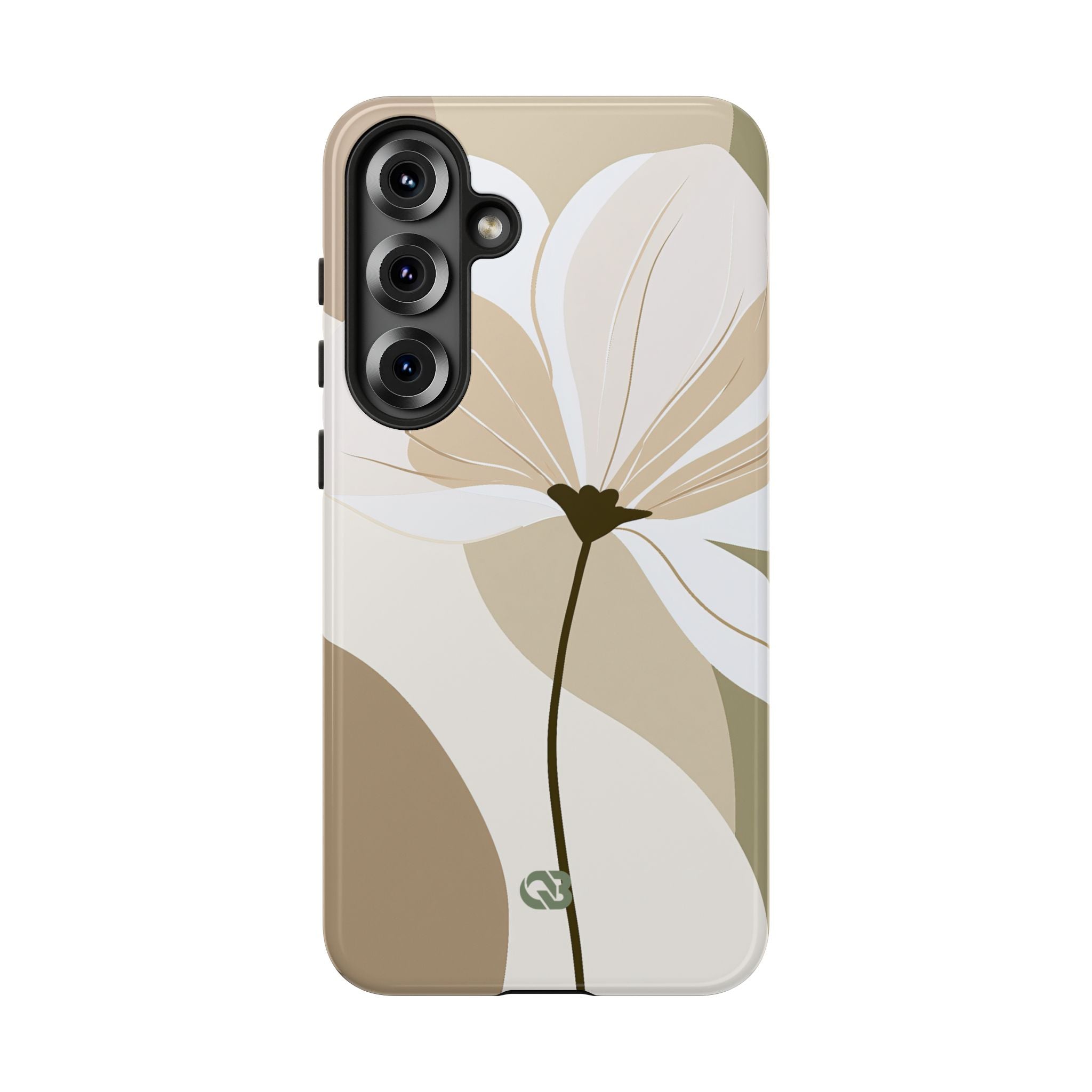 Beige Tough Phone Case for Samsung - Sage Linen Magnolia
