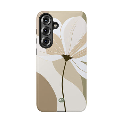 Beige Tough Phone Case for Samsung - Sage Linen Magnolia