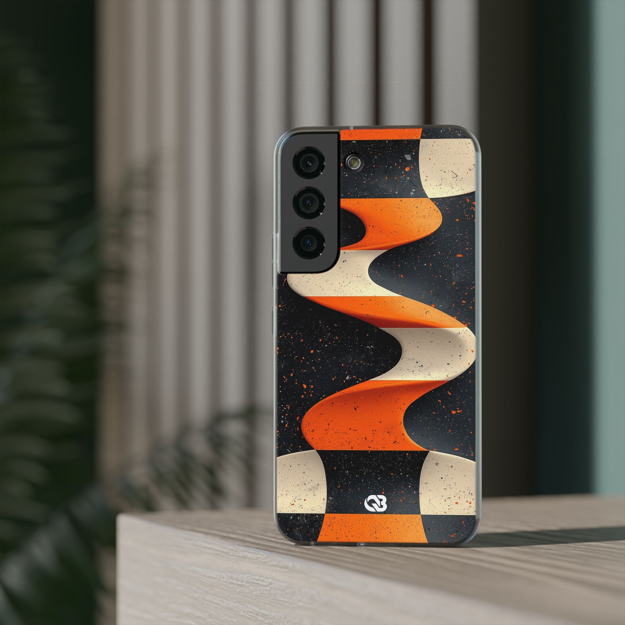 Orange Grit Twist · Soft Phone Case for Samsung