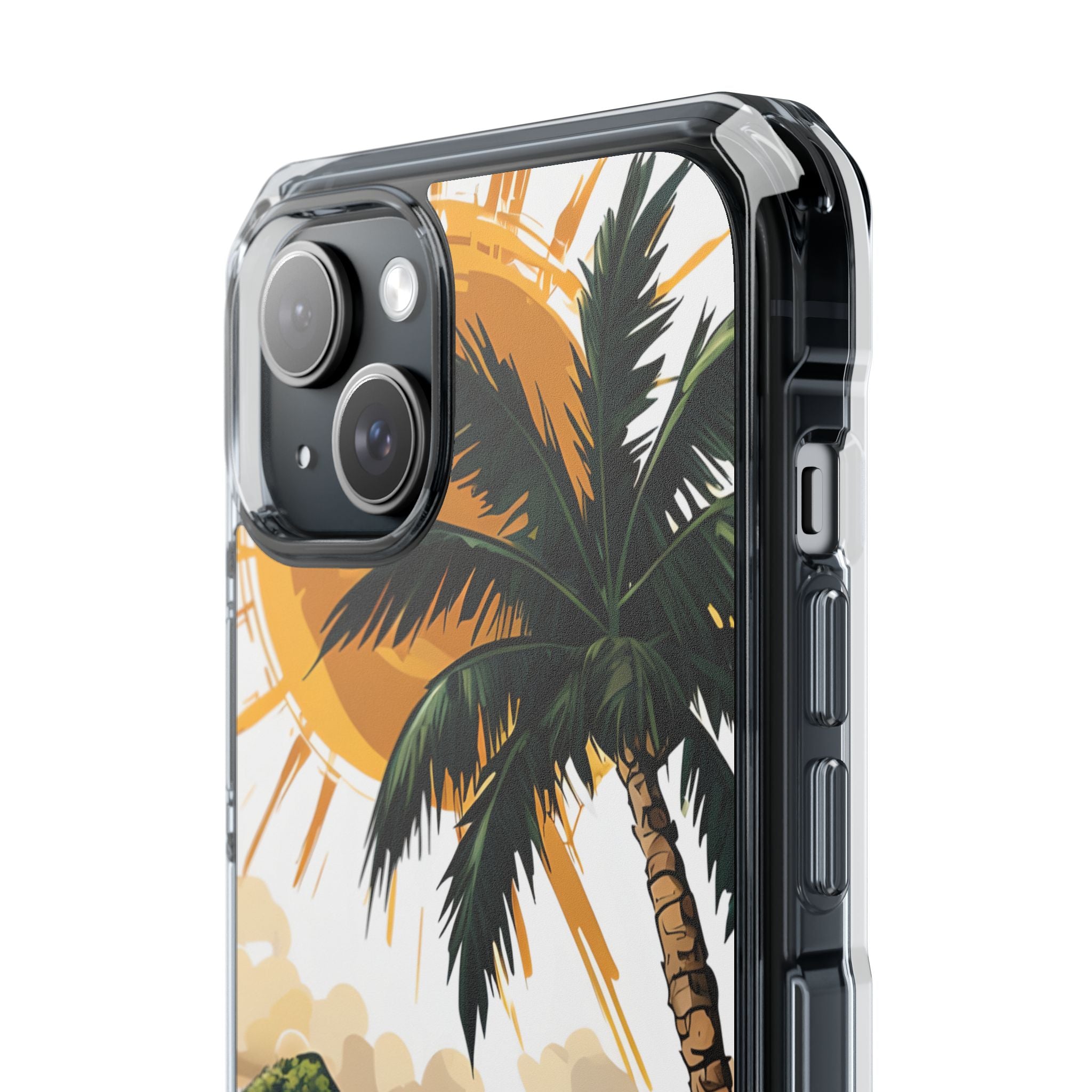 Sunny Palm Breeze iPhone 15 Plus Case - Impact
