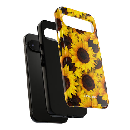 Sonnenblumen-Glühen Google Pixel 9 Pro XL Case - Tough