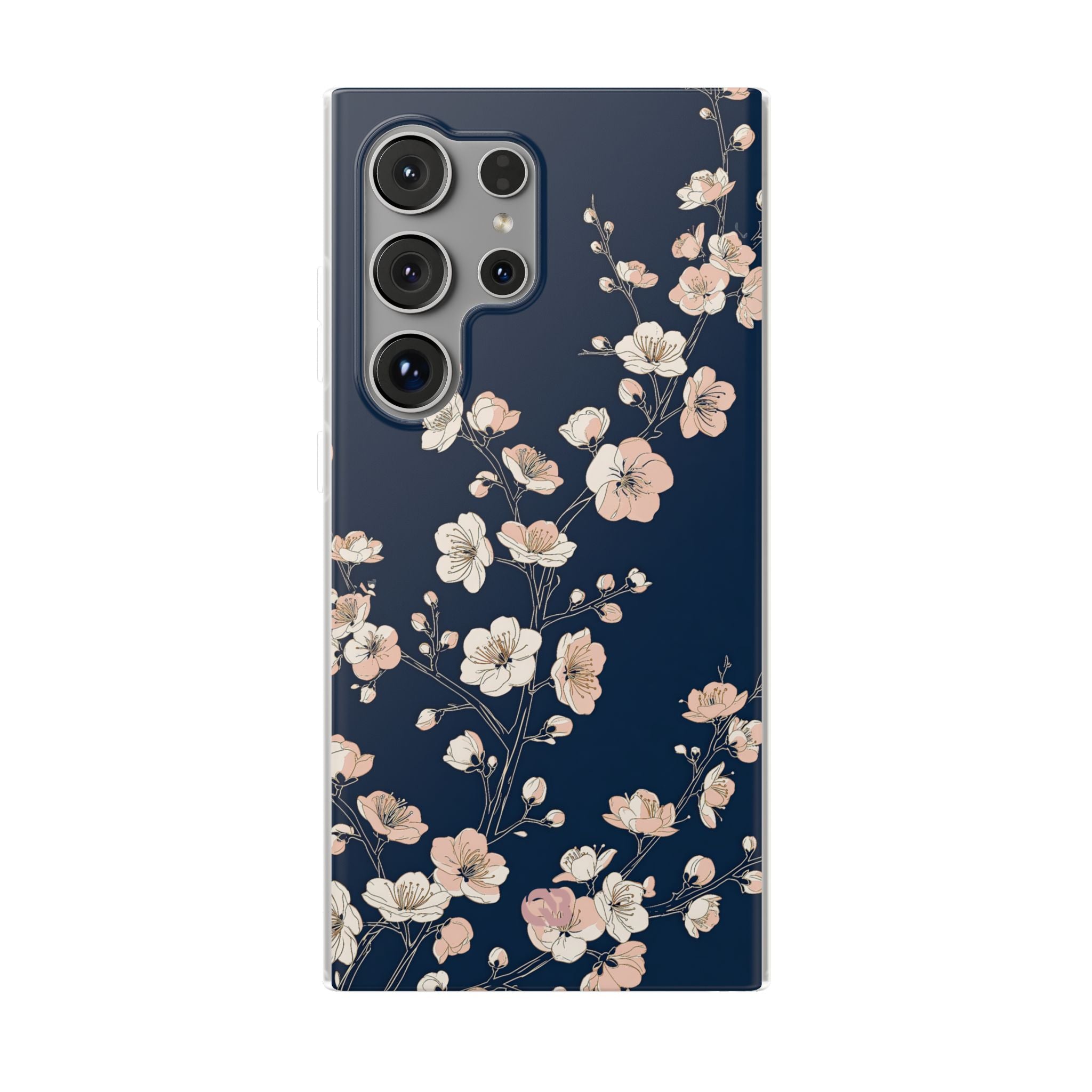 Blue Lite Phone Case for Samsung - Midnight Peach Sakura