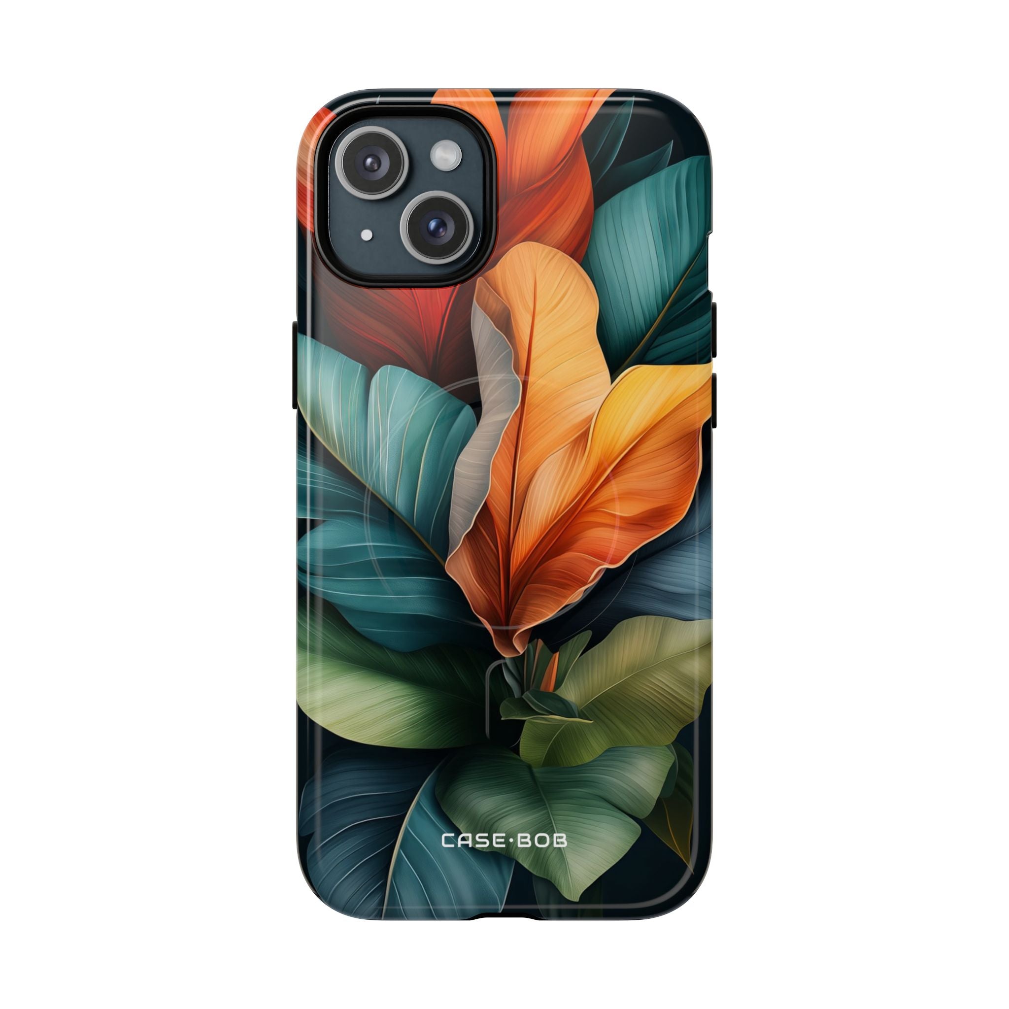 Tropischer Blattburst iPhone 15 Plus Case - Tough+