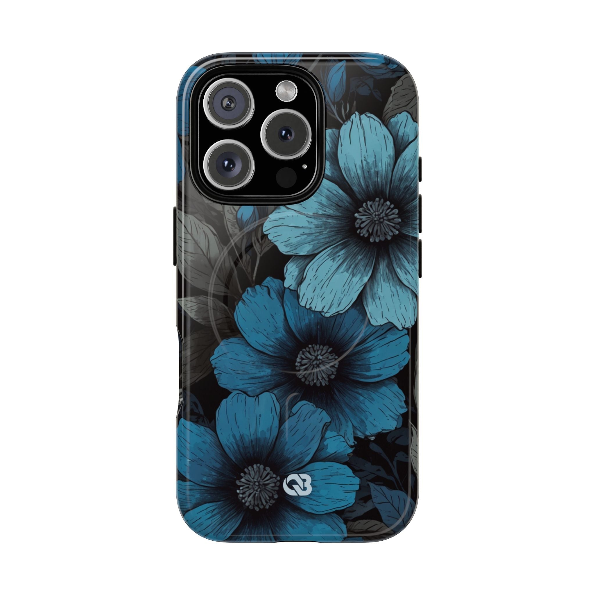 Obsidian Blue Petals · Tough+ Phone Case for iPhone · Magsafe