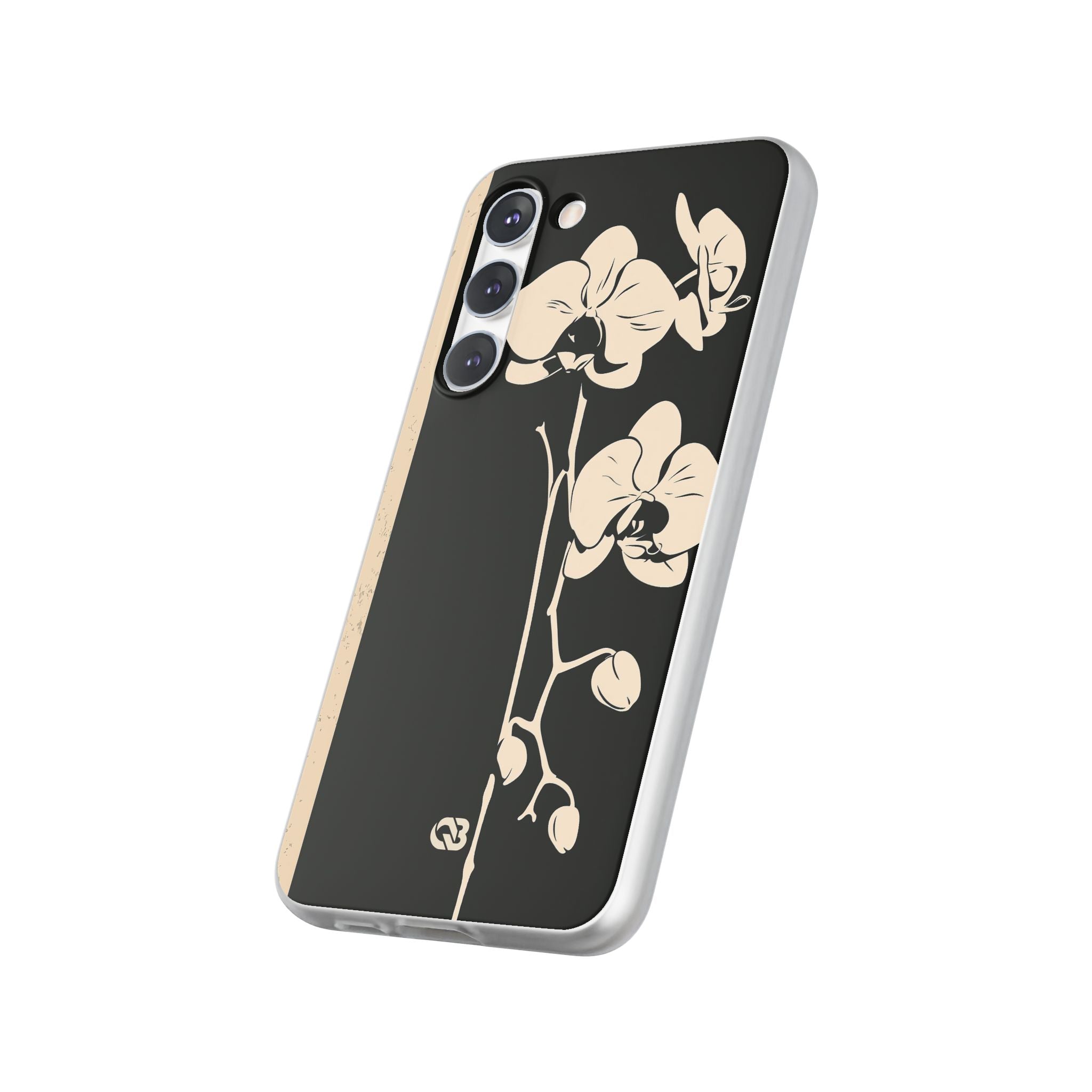 Black Lite Phone Case for Samsung - Obsidian Bone Orchid
