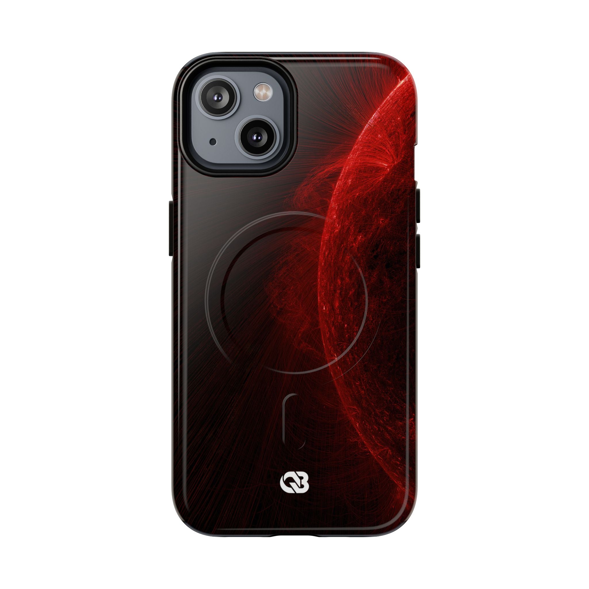 Red Tough 2.0 Magsafe Phone Case for iPhone - Solar Crimson Flare